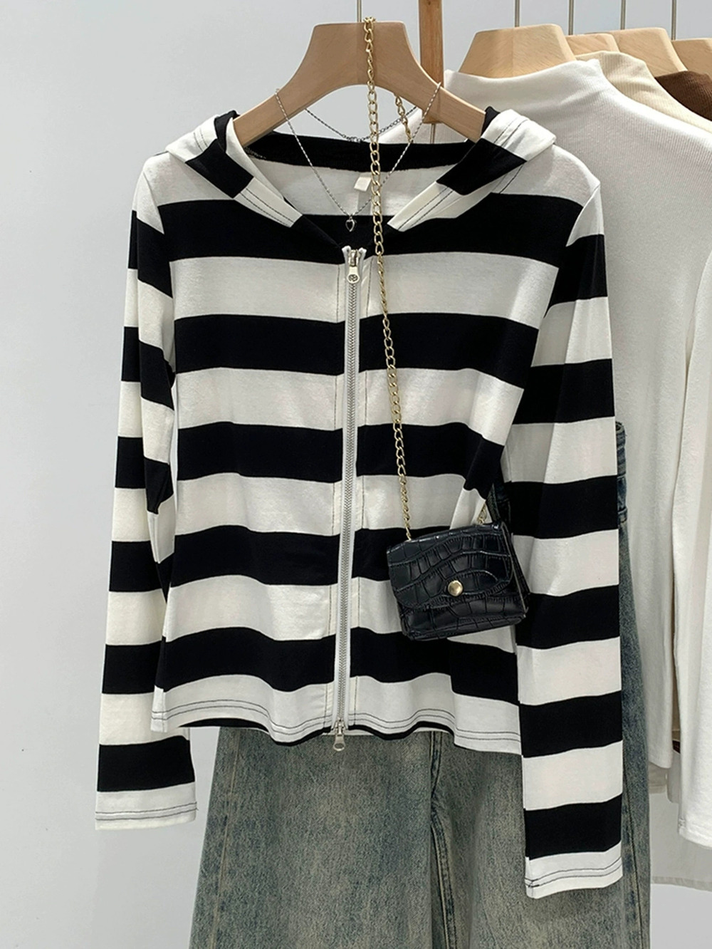 Zara Kai Kuo Vacation Zip Long Sleeve Shirt Jacket Fall Winter